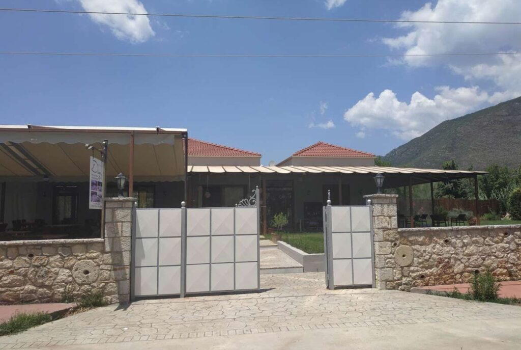 Restaurantgebäude in Chora, Messenien, Peloponnes