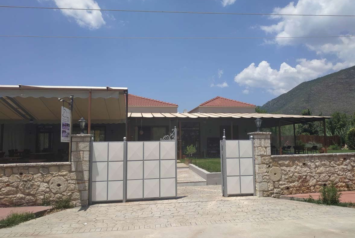 Restaurantgebäude in Chora, Messenien, Peloponnes