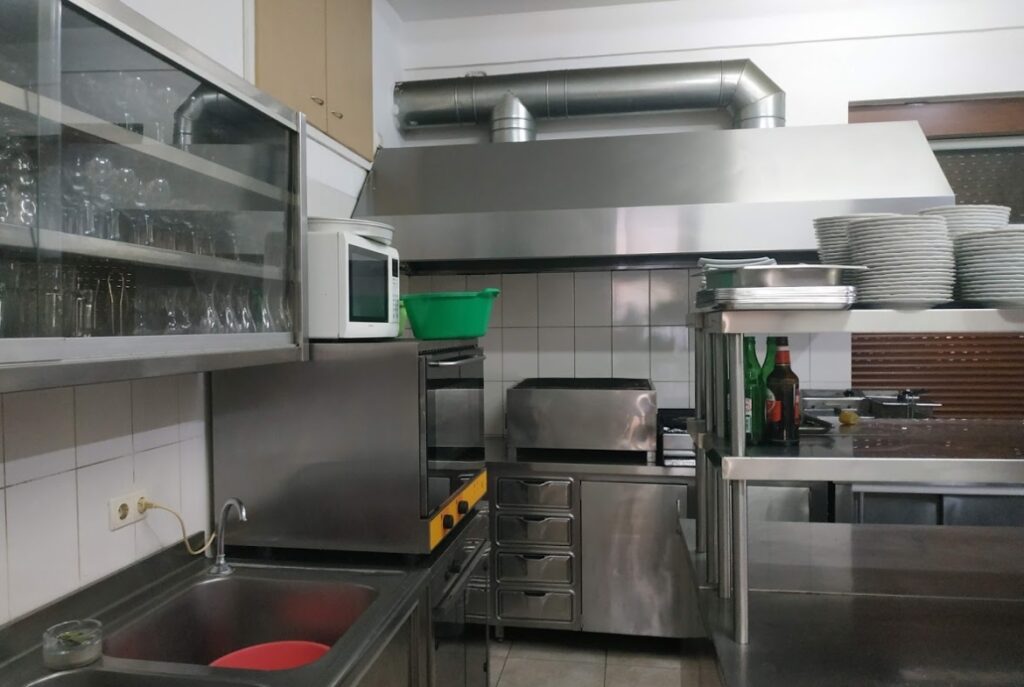 Restaurantgebäude in Chora, Messenien, Peloponnes