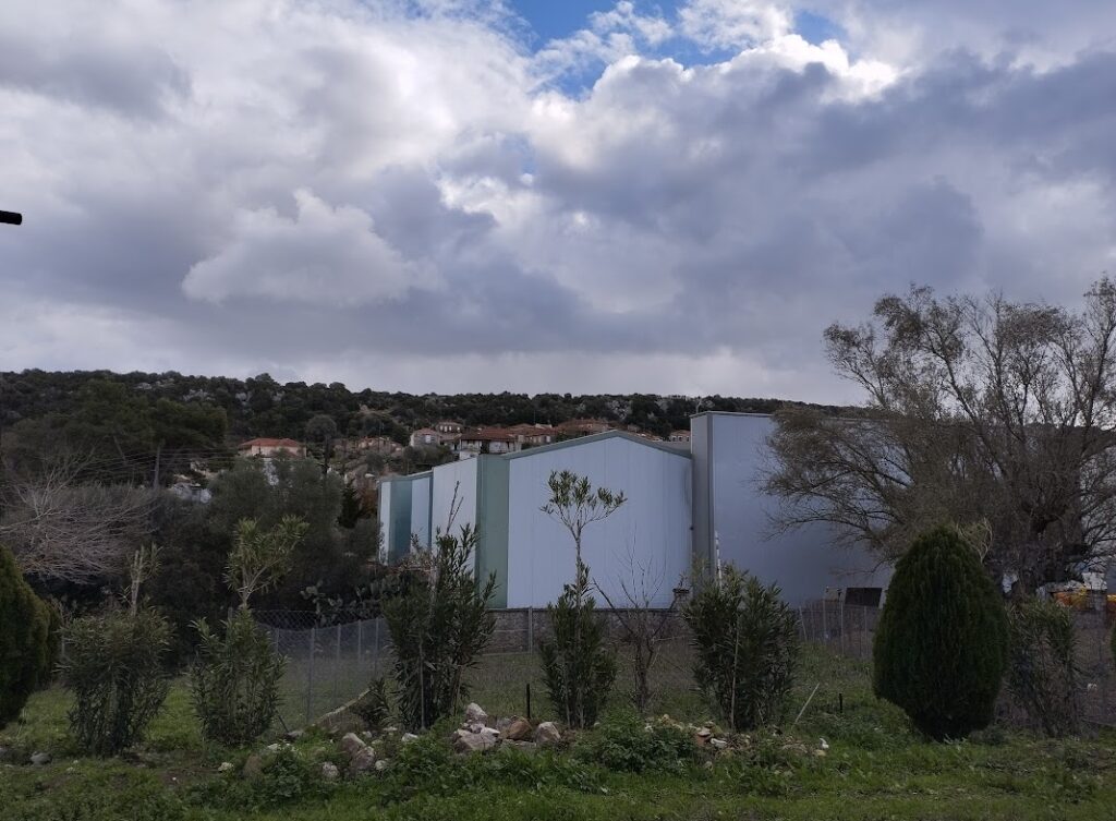 Steinhaus in dem Dorf Kynigos Messenien