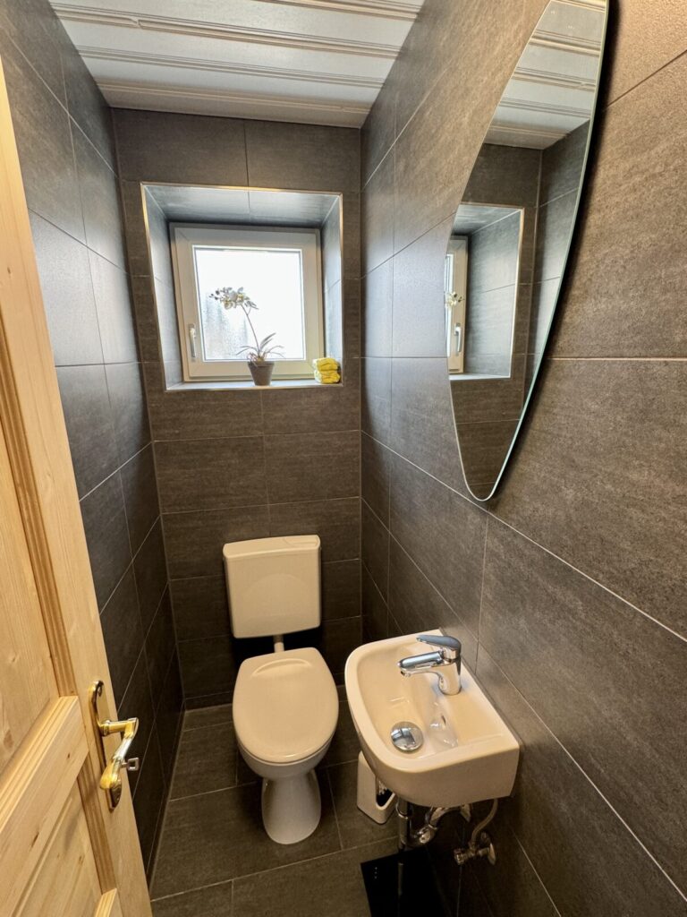 Aus der Sauna, auf die Terrasse, rein in die Sonne!