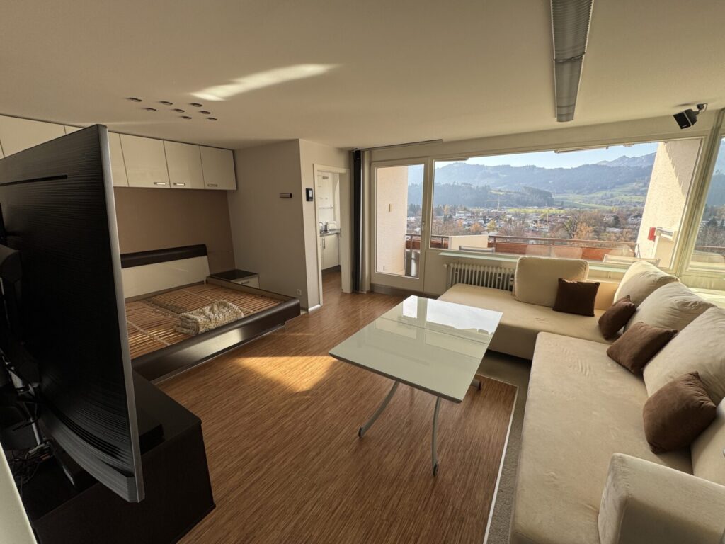 Ein Traumblick über komplett Sonthofen, in die Berge!