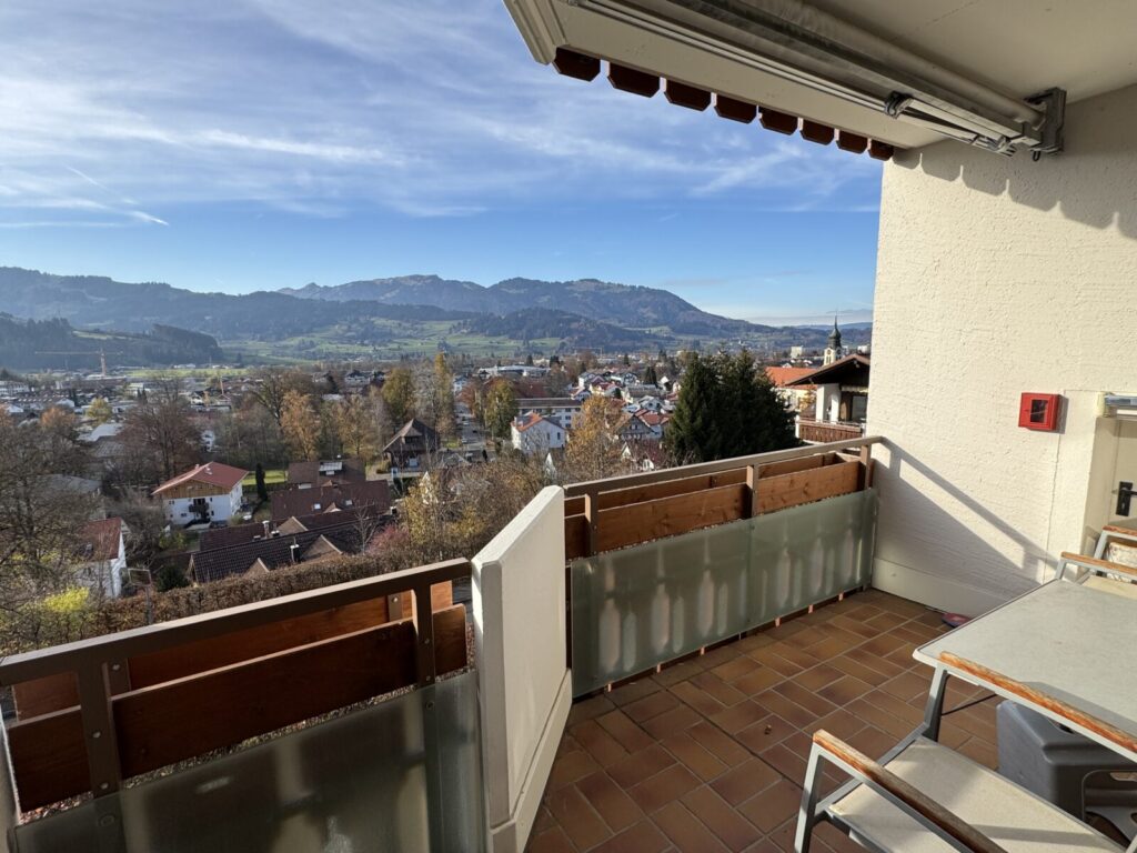 Ein Traumblick über komplett Sonthofen, in die Berge!