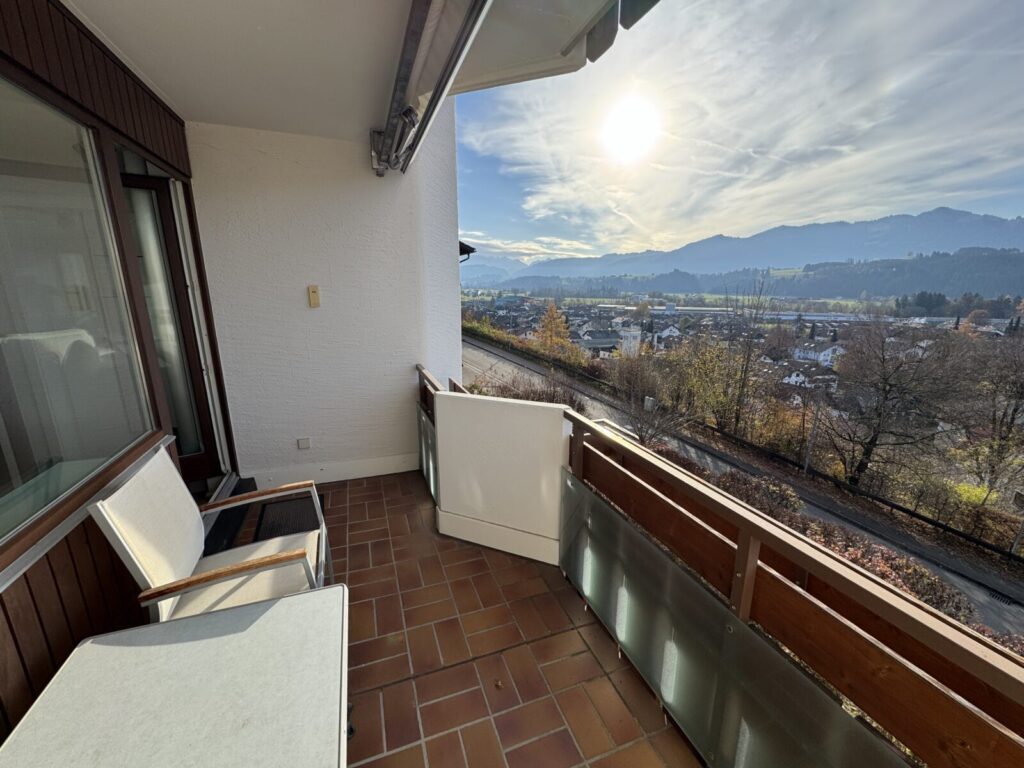 Ein Traumblick über komplett Sonthofen, in die Berge!