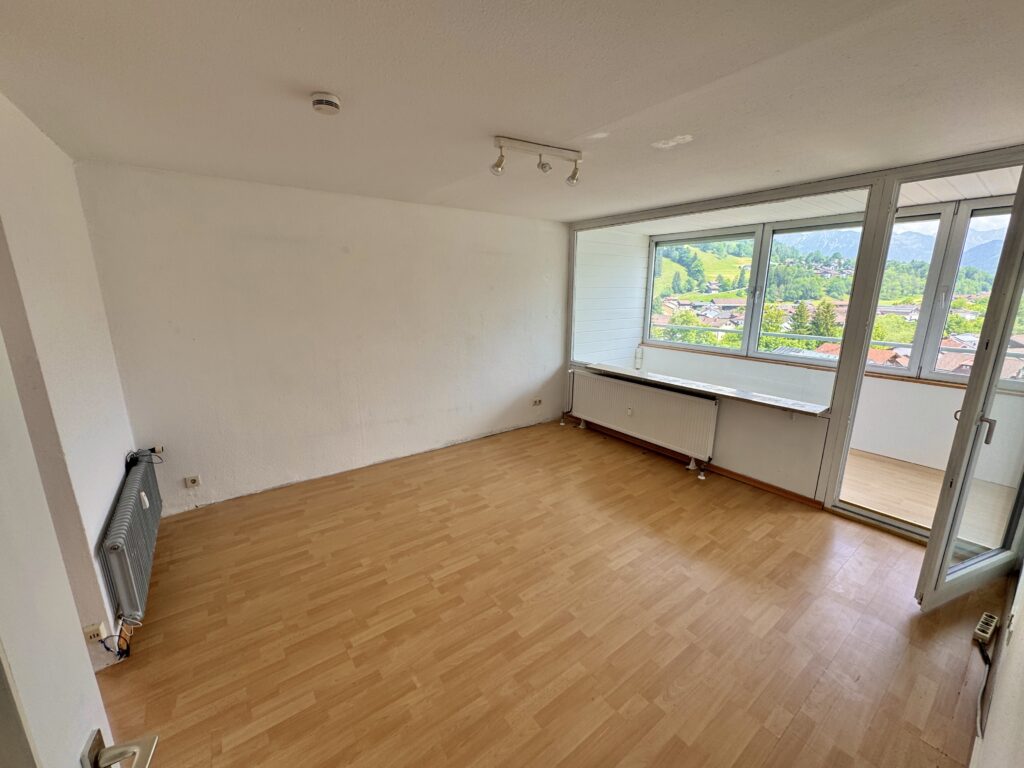 Hoch oben, mit Blick auf Grünten & Oberstdorfer Berge